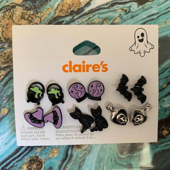 New Claire’s Spooky Halloween Earrings Set - Picture 5 of 5